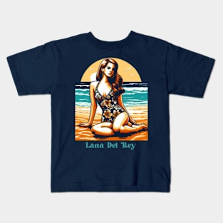 Lana Del Rey - Seaside Serenade Kids T-Shirt